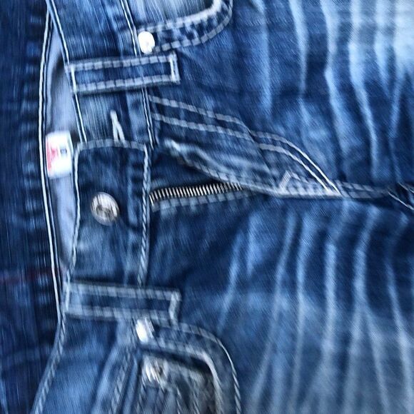 Vintage True Religion Jeans Size 30 SLIM BIG T Blue - Picture 9 of 10